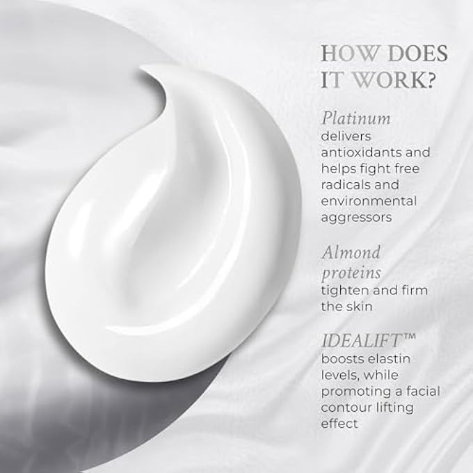 PRAI BEAUTY PLATINUM FIRM AND LIFT CREME, FIRMING AND HYDRATING FACE MOISTURIZER FOR DRY SKIN AND ALL SKIN TYPES, FACE MOISTURIZER FOR SKIN FIRMING AND LIFTING, 1.7 OZ - Image 4